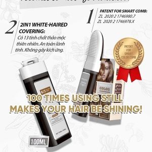 Shampoo color cover gray hair 💫💫💫